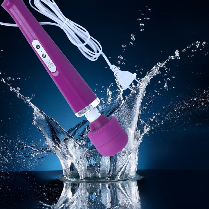 Masażer Łechtaczki Wand 10 Trybów Zasilany Z Gniazdka Silikonowy 32 Cm Dł