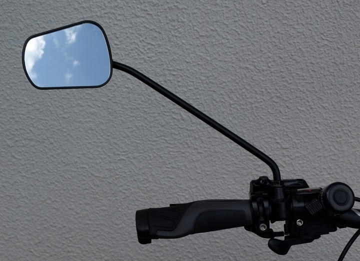 Lusterko rowerowe długie ramię AJS PLUS, POLSKIE