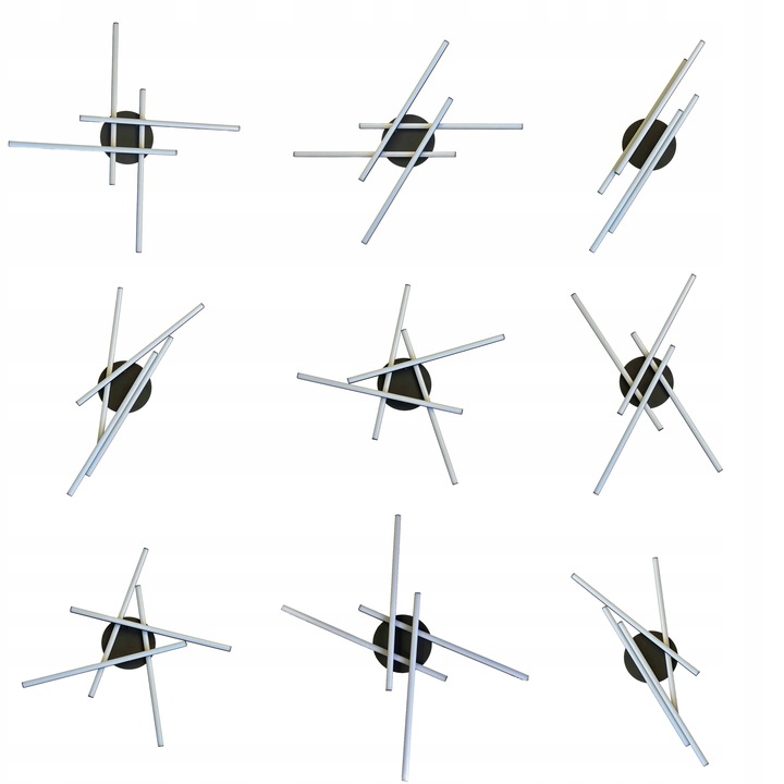 Lampa sufitowa LED Wisząca regulowana 30W żyrandol Plafon WOBAKO