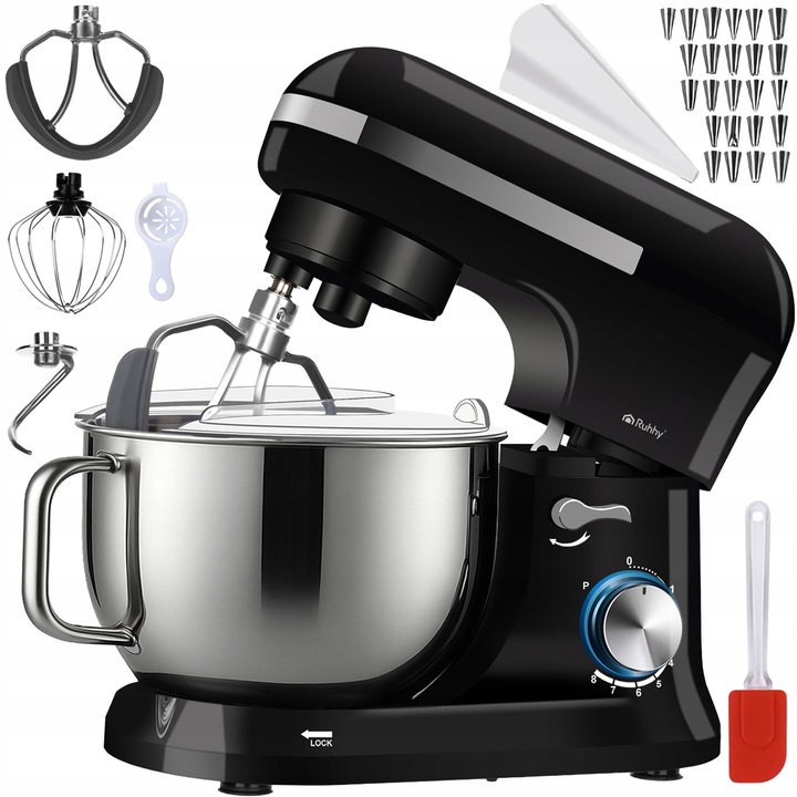 Robot Planetarny Kuchenny RUHHY 4,5L Wielofunkcyjny Mikser do Ciasta