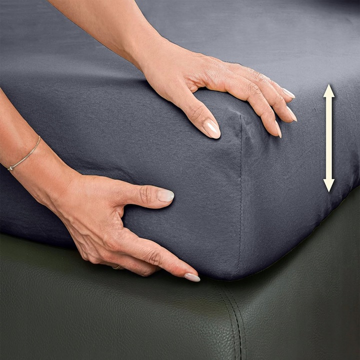 Prześcieradło 100% Bawełna CZESANA 240x220 + 30cm z GUMKĄ na wysoki