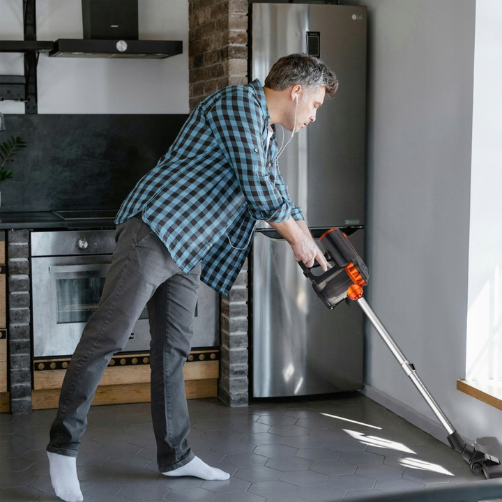 ODKURZACZ PIONOWY RĘCZNY CYKLONOWY BEZWORKOWY MOCNY 650W 5W1 PORĘCZNY