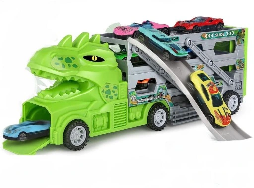 Laweta Tir Ciężarówka Wyrzutnia 6 Aut Autka Zestaw Samochód + Resoraki Auta