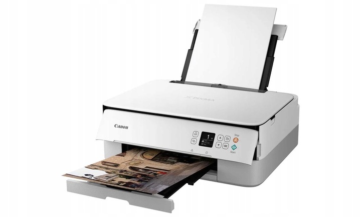 Biała Drukarka CANON Pixma TS5351 3w1 DRUK KOLOR DUPLEX SKAN WIFI TUSZE