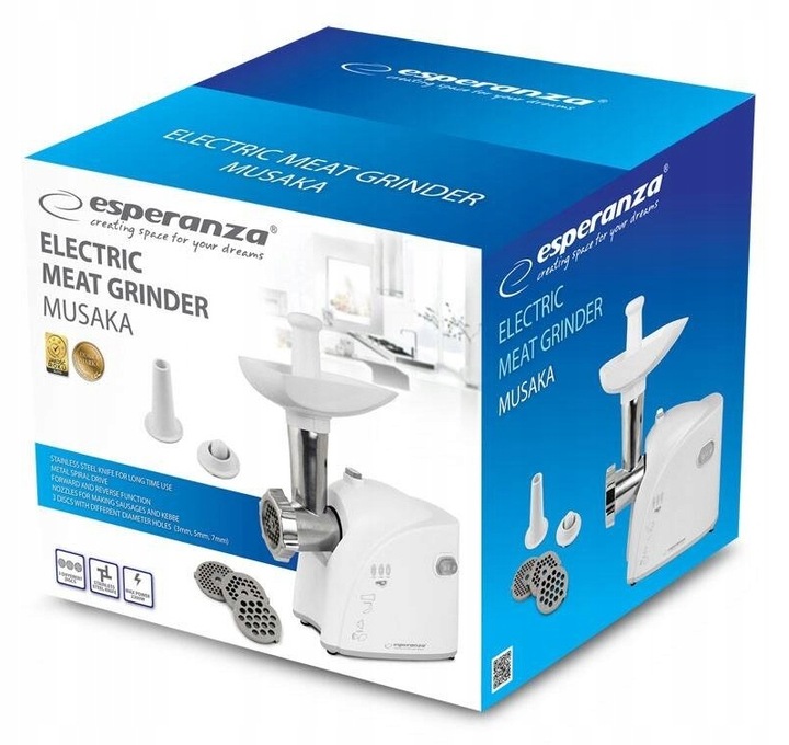 MOCNA elektryczna MASZYNKA do MIELENIA MIĘSA wyrabianie KIEŁBAS