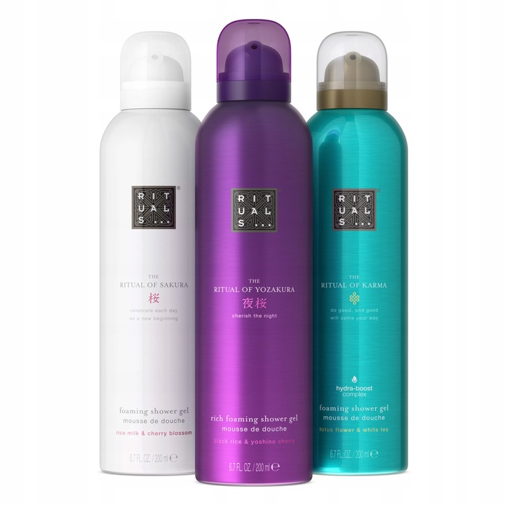 RITUALS Zestaw 3 Pianek pod Prysznic - Sakura, Karma, Yozakura - 3x200ml