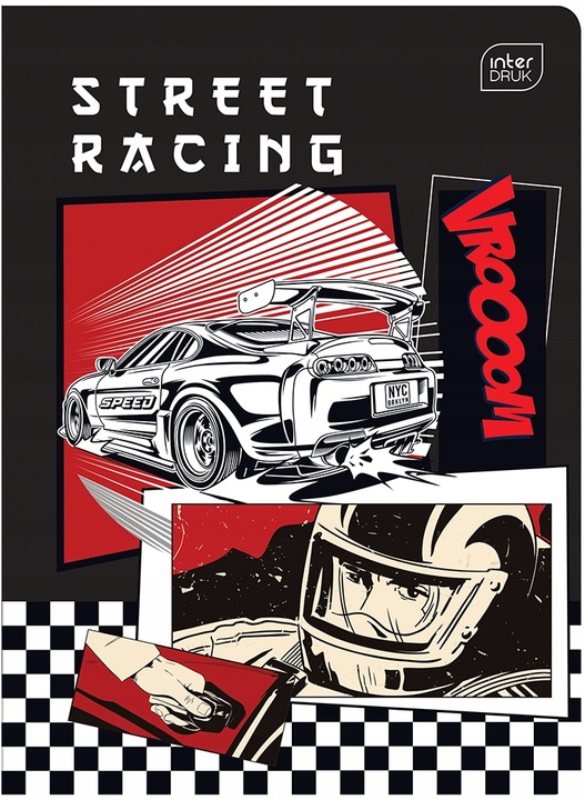 Zeszyt A5 16 Kartek Kratka Mix Wzorów Interdruk x30