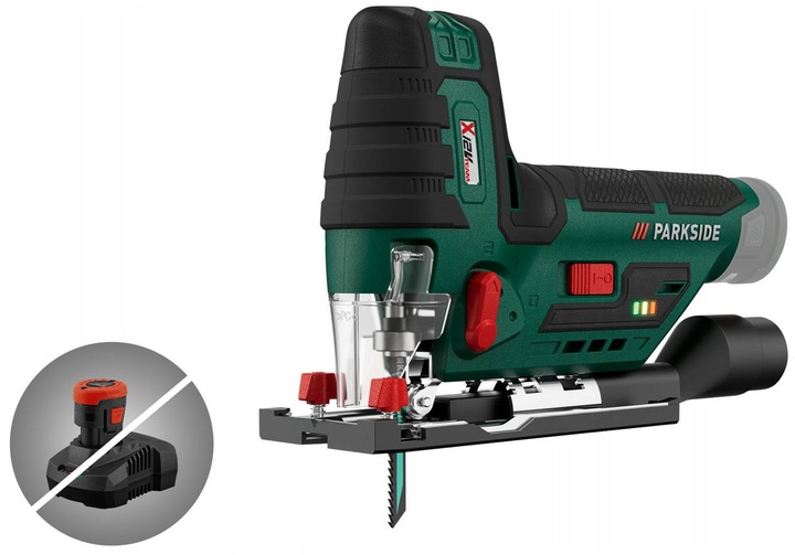 Parkside Wyrzynarka akumulatorowa 12 V PSTKA 12 C3 + brzeszczoty
