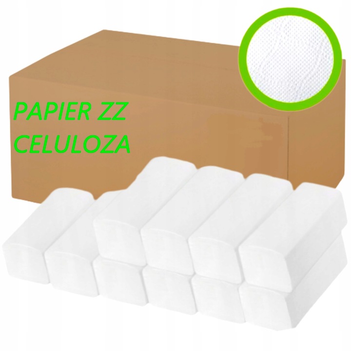 10x Ręcznik Papierowy ZZ do Podajnika Celuloza mocny