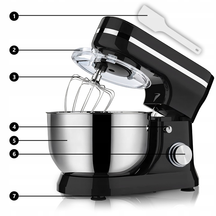 ROBOT KUCHENNY PLANETARNY MISA 6L WIELOFUNKCYJNY MIKSER 3w1 3200W