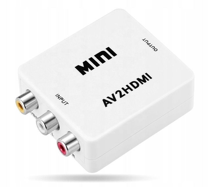 Adapter konwerter sygnału AV RCA CINCH do HDMI