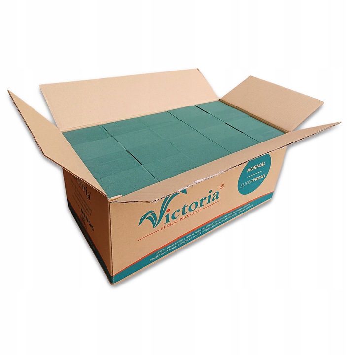 GĄBKA FLORYSTYCZNA mokra KOSTKA CEGŁA do kwiatów żywych VICTORIA