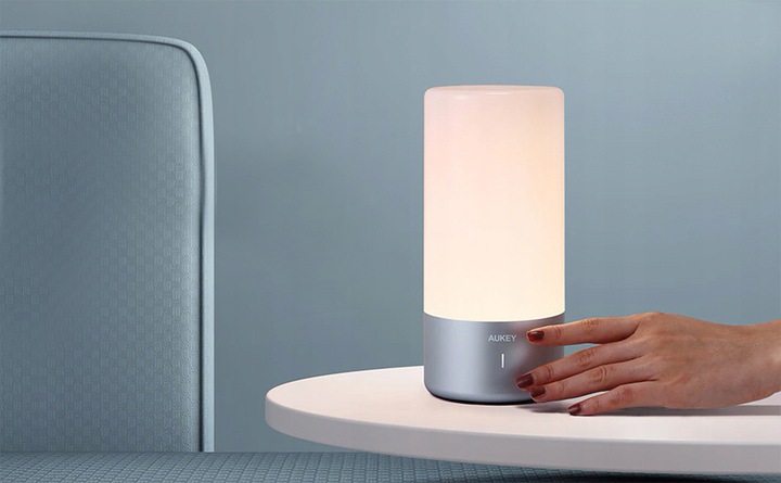 AUKEY LT-T6 Rose Gold LAMPKA NOCNA STOŁOWA RGB LED DOTYKOWA