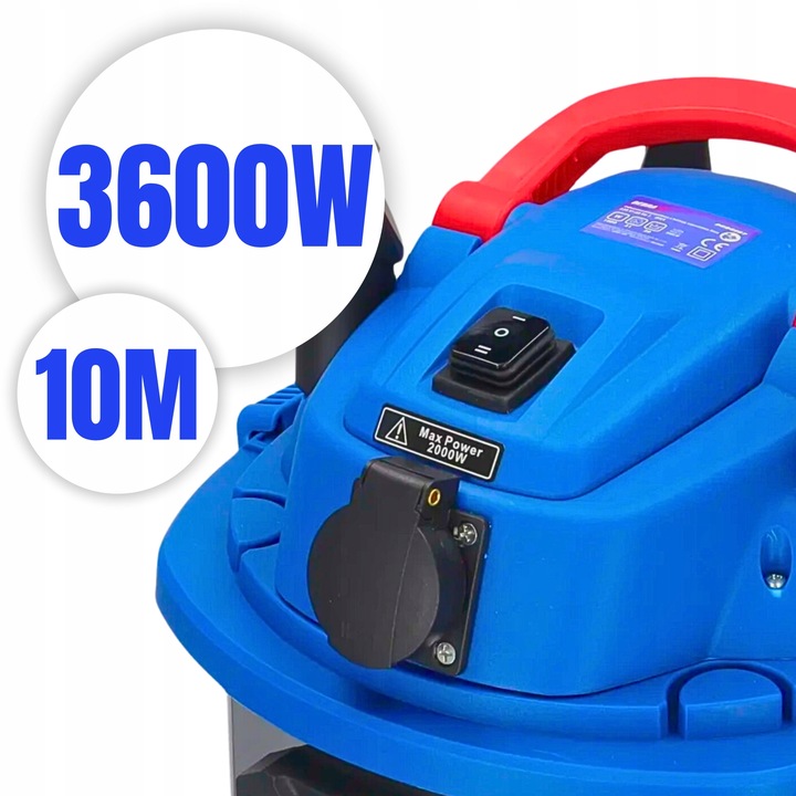 ODKURZACZ PRZEMYSŁOWY BEZWORKOWY Z OTRZĄSACZEM DO GIPSU SUCHO MOKRO