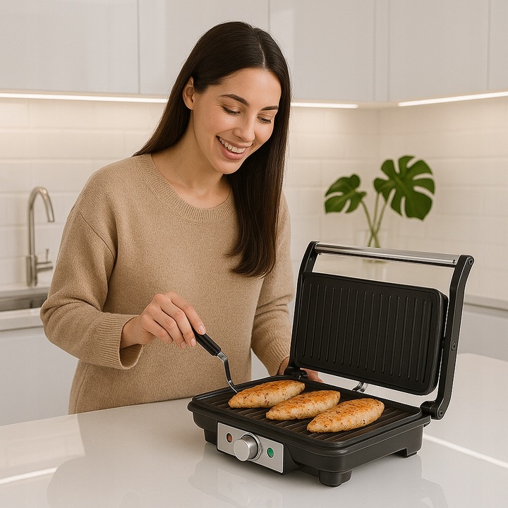 Grill elektryczny opiekacz Riwall Soczysty panini 1800W