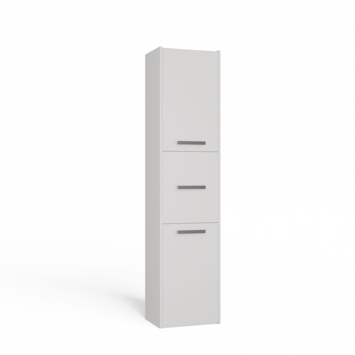 SZAFKA REGAŁ SŁUPEK 3 DRZWI MALWA S43 BIAŁY