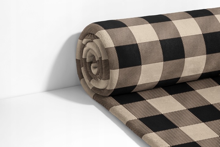 MIĘKKI KOC ŚWIĄTECZNY W KRATĘ NA ŁÓŻKO NARZUTA PLED MIKROFIBRA RÓŻNE WZORY