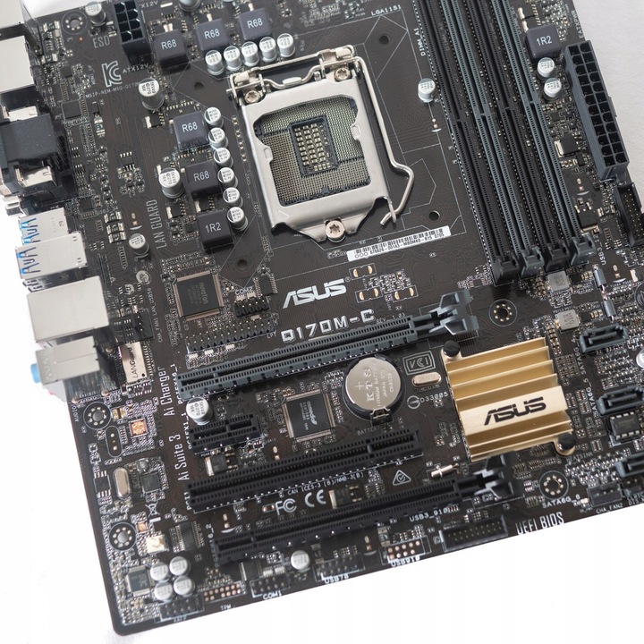 PŁYTA GŁÓWNA ASUS Q170M-C S1151 USB 3 PCIE 3.0 HDMI DP DVI VGA