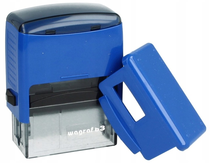 Pieczątka firmowa Wagraf B3s do 6 linii tekstu 12-kolorów obudowy