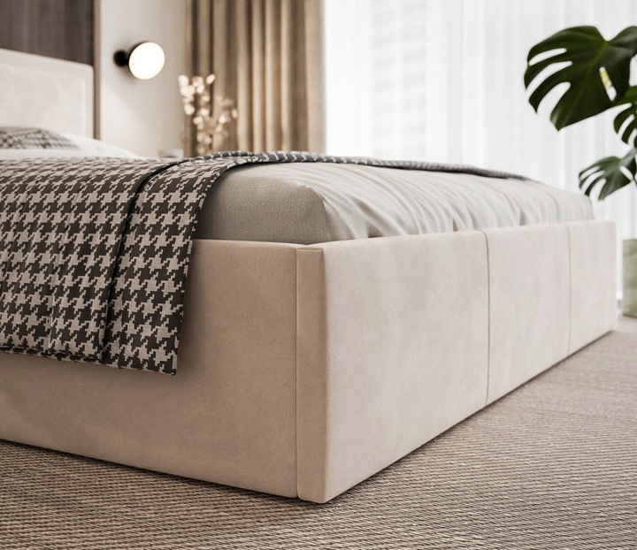 ŁOŻKO SOAVE II Z PODNOSZONYM STELAŻEM I POJEMNIKIEM NA POŚCIEL 180x200