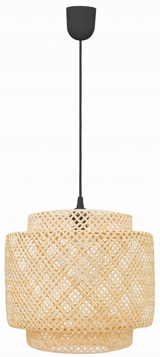 Lampa wisząca BOHO bambusowa czarna 38cm TH06