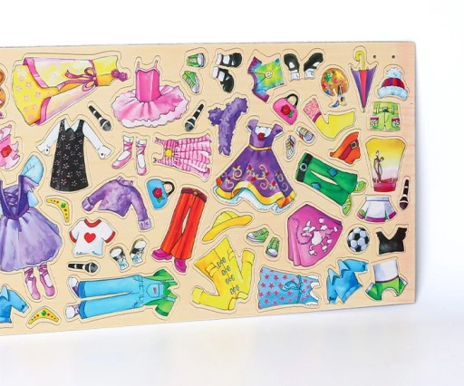 MAGNETYCZNA GRA UBIERANKA UKŁADANKA PUZZLE MONTESSORI