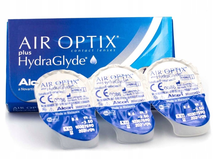 AIR OPTIX plus HydraGlyde 3szt b -1,50 8.6