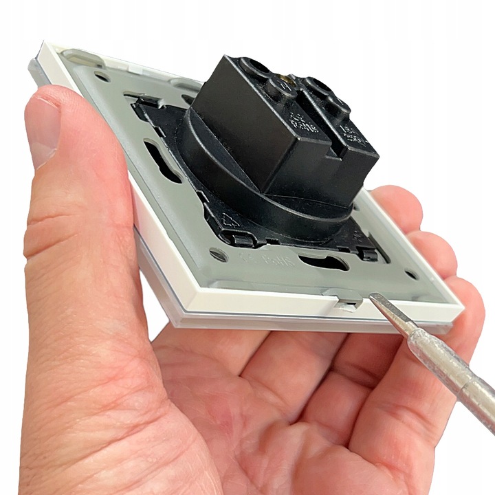 Gniazdko Podwójne Szklane Kontakt z Bolcem MIUUN