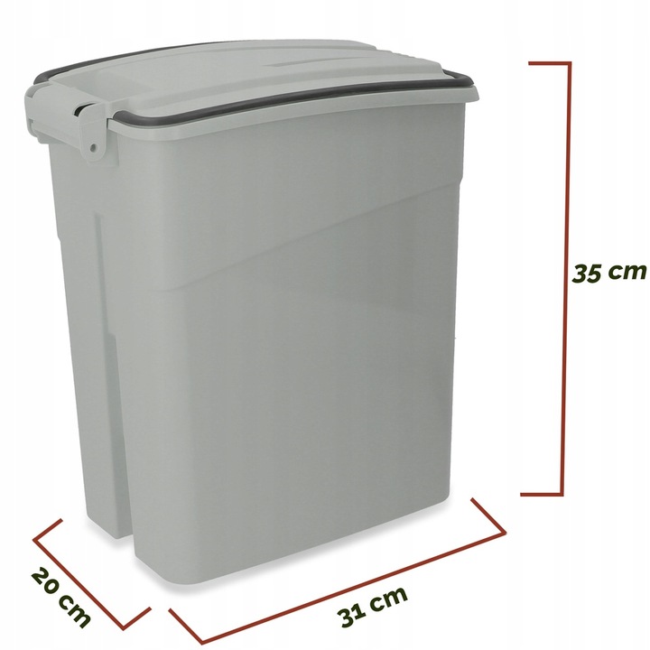 Barry King Pojemnik na suchą karmę 16l Szary