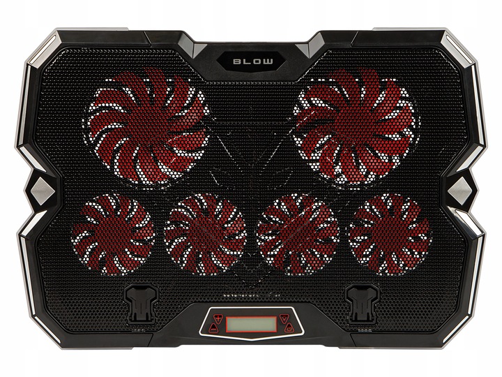 PODSTAWKA PODKŁADKA CHŁODZĄCA POD LAPTOPA REGULOWANA 9-17'' LED RGB 2x USB