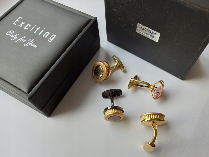 Spinki do mankietów EXC Niedźwiedź Miś Niedźwiadek Misiek srebrny w