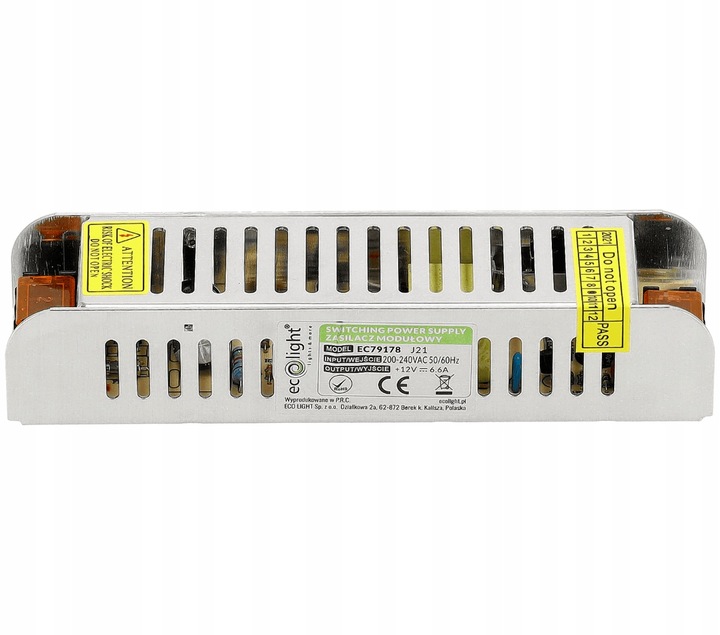 Zasilacz LED 12V Slim 80W Do Taśmy LED EcoLight