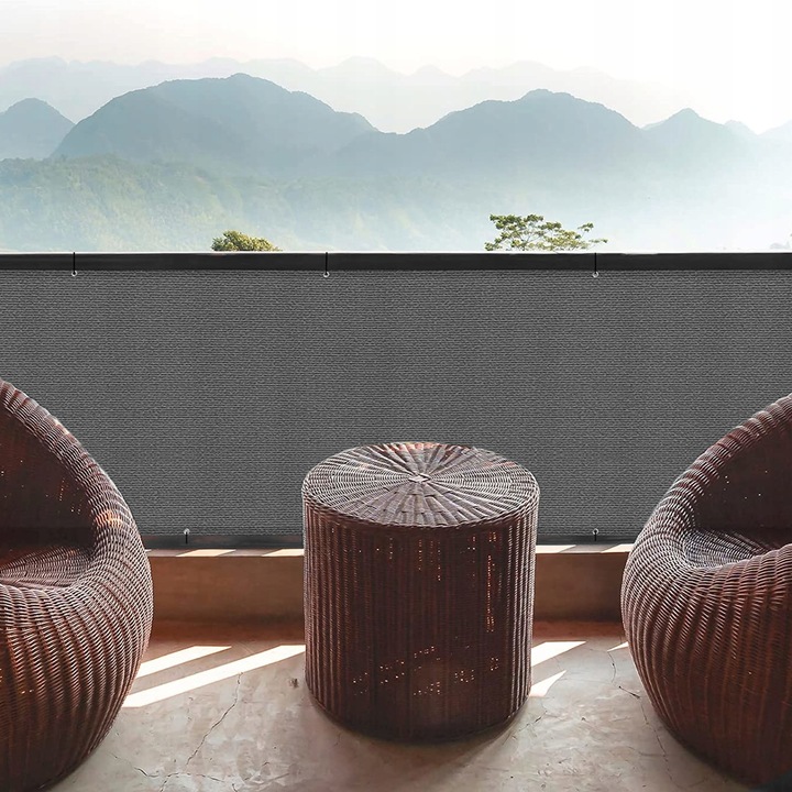 OSŁONA NA BALKON NA TARAS PŁOT MATA BALKONOWA 1x7m SOLIDNA +MOCOWANIE