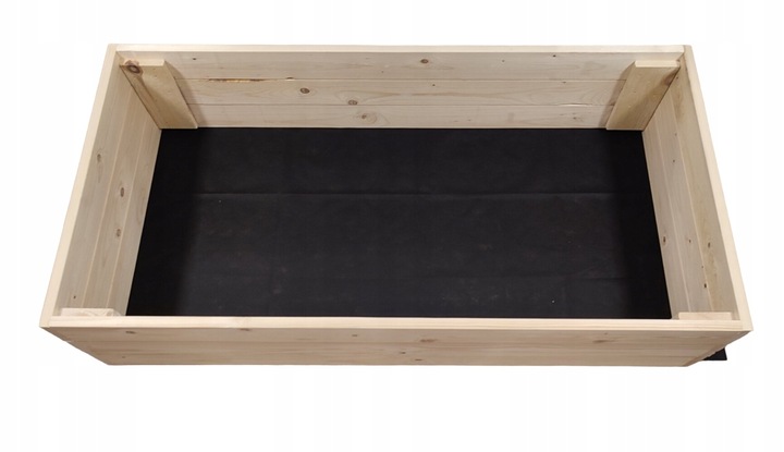 WARZYWNIAK SKRZYNIA NA WARZYWA ZIELNIK 80x120 INSPEKT WYSOKI + AGROWŁÓKNINA
