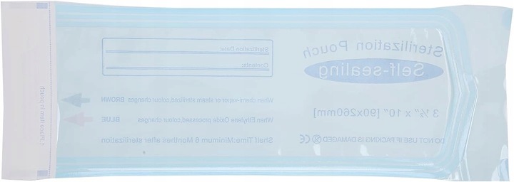 TOREBKI DO STERYLIZACJI NARZĘDZI PAKIET DO AUTOKLAWU 90 x 260 mm 200