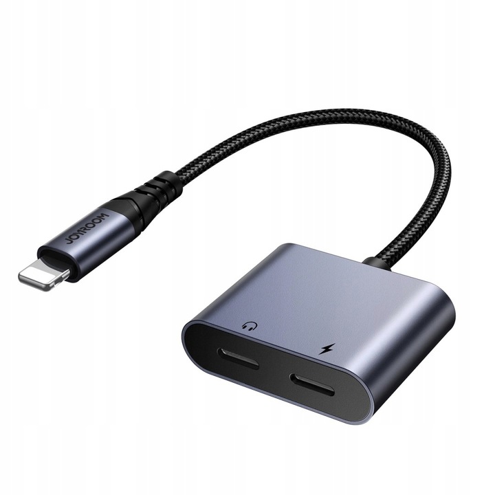 Adapter DAC 2w1 Joyroom SY-C02 USB-C / USB-C, mini jack 3.5mm czarny