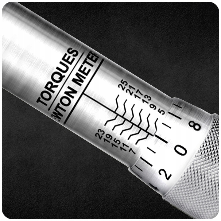KLUCZ DYNAMOMETRYCZNY Z BLOKADĄ 1/4 5-25 Nm SILVER LERTZ POWER +