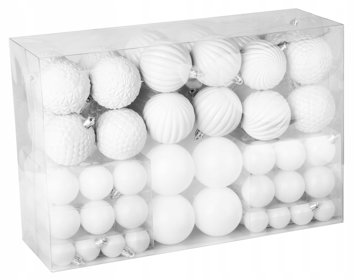 BOMBKI CHOINKOWE nietłukące ZESTAW 100szt piękny zestaw ŚWIĘTA