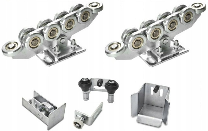 WÓZEK WÓZKI ROLKI DO BRAMY PRZESUWNEJ ZESTAW 80x80