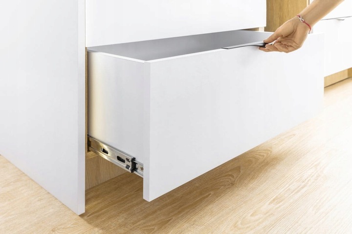 Prowadnica kulkowa H45 GTV PRO do szuflad 550 mm pełny wysuw udźwig