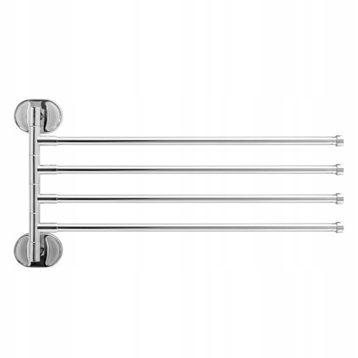 Wieszak ścienny łazienkowy na ręczniki chrom srebrny ruchome ramiona YOKA