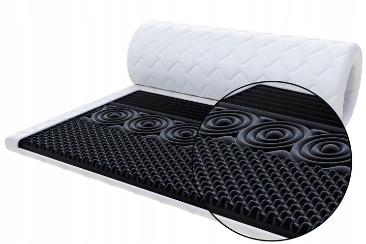 Materac nawierzchniowy 140x200 UNICO topper masujący 8cm