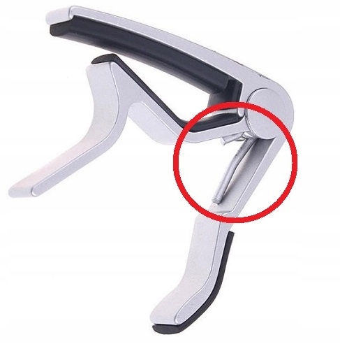 KAPODASTER GITARY AKUSTYCZNEJ KLASYCZNEJ ELEKTRYCZNEJ KAPO CAPO + KOSTKA