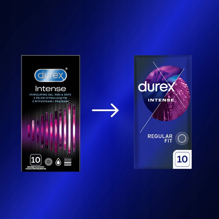 Prezerwatywy Durex Intense mocny orgazm dla kobiet