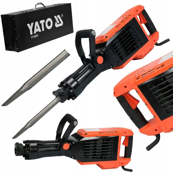 YATO MŁOT WYBURZENIOWY 65J CHŁODZONY OLEJEM YT-82001 HEX 1600W CEGŁA