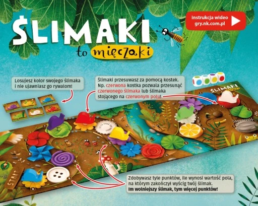 Ślimaki to mięczaki! Gra rodzinna