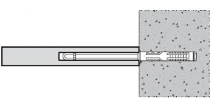 PÓŁKA ŚCIENNA WISZĄCA 100 CM DĄB WOTAN WKRĘT NIEWIDOCZNY WSPRONIK