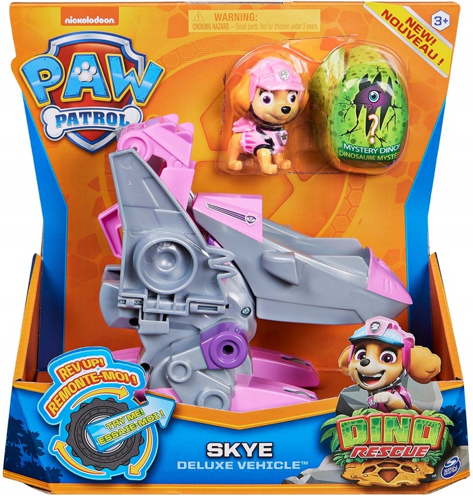 PSI PATROL HELIKOPTER SKYE FIGURKA DINO RESCUE + POJAZD