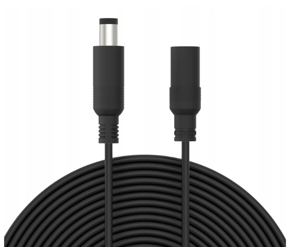 Przedłużacz zasilania kamery 10M 12V 5.5mm