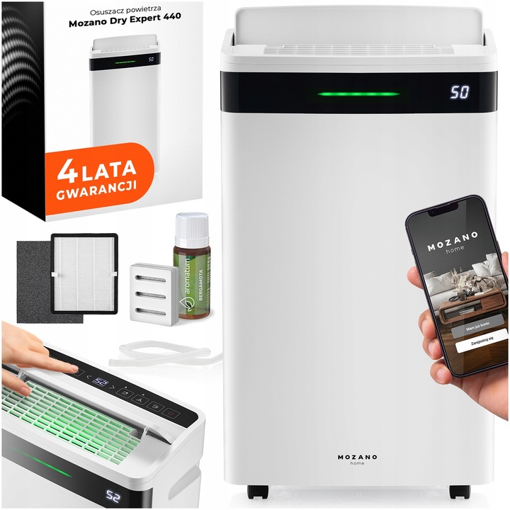 OSUSZACZ POWIETRZA 20L/24H POCHŁANIACZ WILGOCI OCZYSZCZACZ XL + WIFI